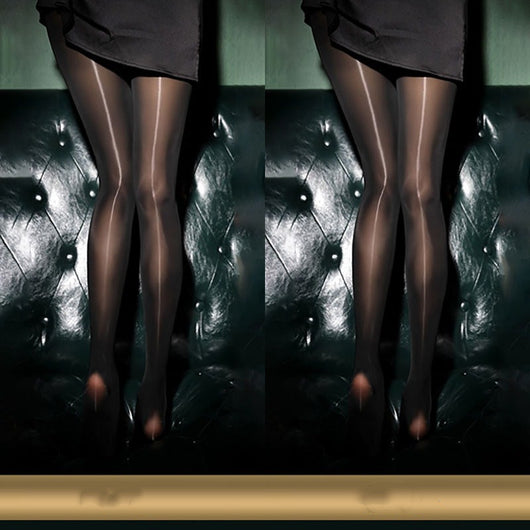 Medias Brillantes Ultrafinas con Bragueta Dorada - Estilo Elegante y Sensual - Image 41
