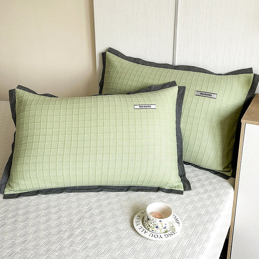 Par de Fundas de Almohada en Algodón Pesado Premium