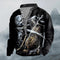 Playera 3D Calavera Lobo con Estampado Digital para Hombre