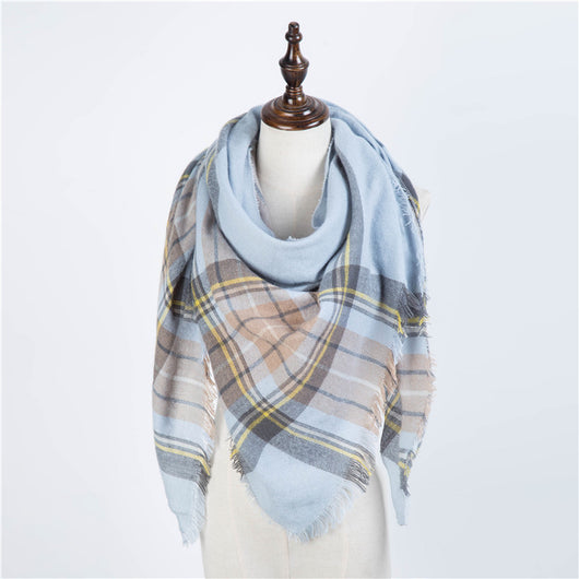 Bufanda Larga con Triángulos para Mujer - Chal Otoño Invierno - Image 47