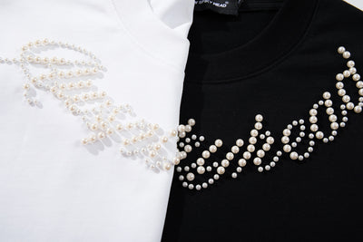 Sudadera con Capucha Pesada de Letras Perladas para Parejas - Image 13