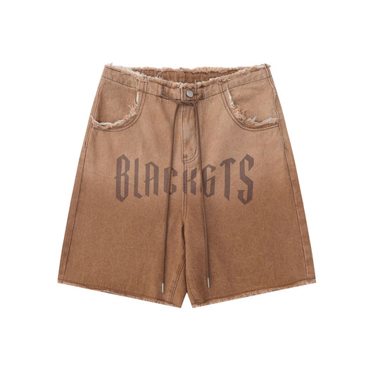 Shorts de Mezclilla Degradado Lavado para Hombre - Perfecto para Verano - Image 4