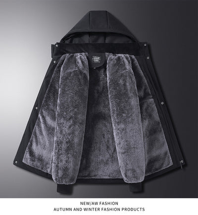 Abrigo Acolchado Térmico para Hombre Adulto Mayor - Chaqueta Gruesa con Capucha - Image 18