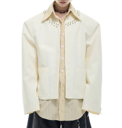 Camisa Casual de Rayas con Costuras Superpuestas - Image 13
