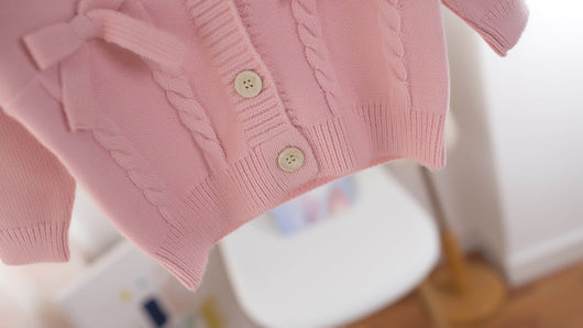 Cardigan Infantil con Lazo V-Neck para Niñas - Image 17