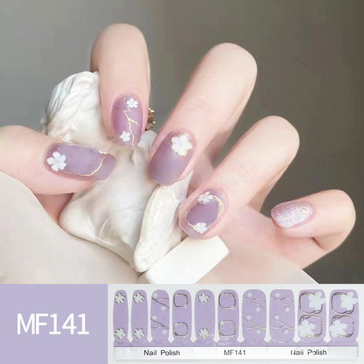 Pegatinas de Uñas Tulipanes Pintados a Mano - Image 16