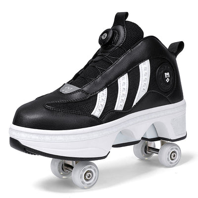Patines con Ruedas Dobles y Sistema de Poleas - Calzado Deportivo 4 Ruedas - Image 7