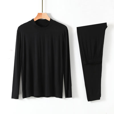Conjunto de Pijama Térmico de Cuello Alto y Manga Larga - Image 2