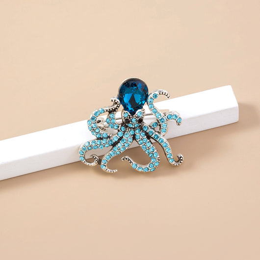 Broche Pulpo Oceánico Retro de Temperamento Simple - Image 6