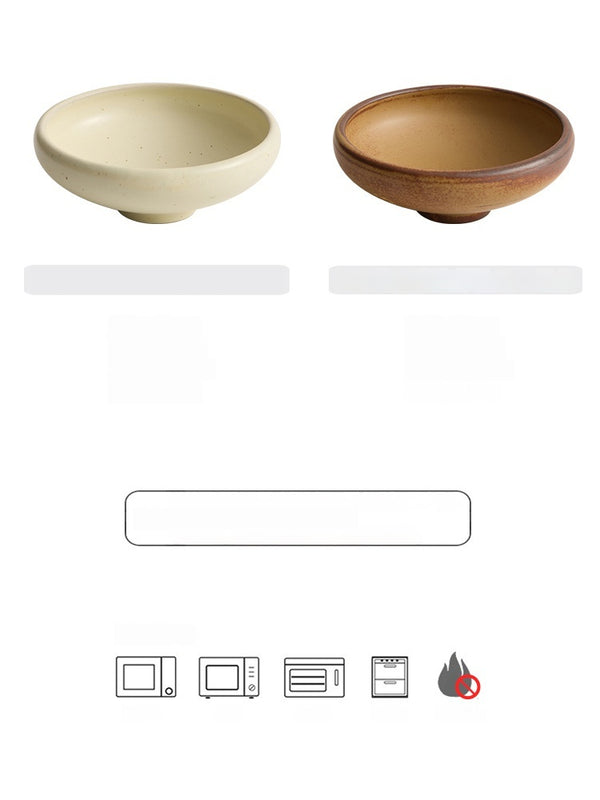 Plato Pequeño de Cerámica Vintage con Pie Alto de 6 Pulgadas