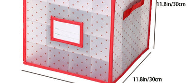 Caja Organizadora de Esferas Navideñas Rojo PVC - Image 12