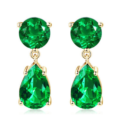 Aretes Paraíba Azul Simulado - Diseño Minimalista Elegante para Mujer - Image 6