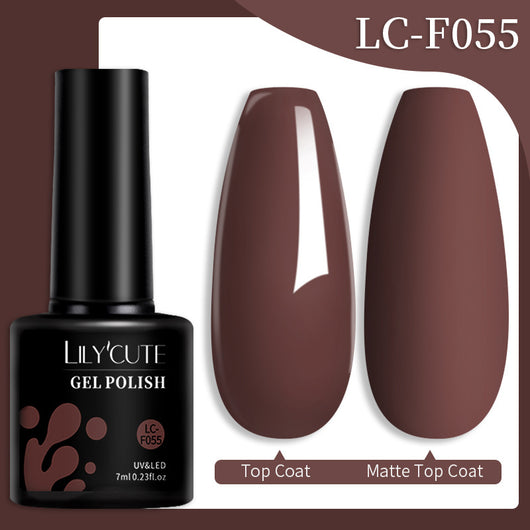 Set de Pegamento para Uñas con Brillo de Color Sólido - Image 90