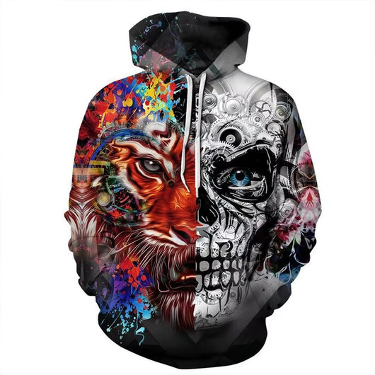 Sudadera Holgada Estampada para Hombre - Image 16