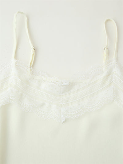 Vestido de Encaje con Abertura Lateral y Tirantes Ajustables - Image 10
