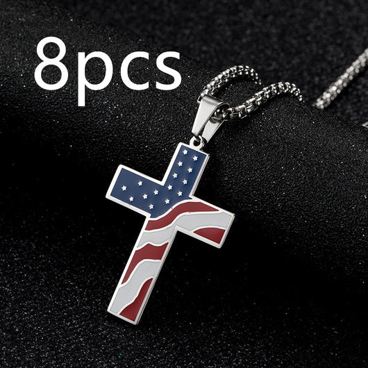 Collar Patriótico con Cruz y Bandera - Image 21