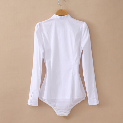 Camisa Ejecutiva Blanca de Cuello Alto para Hombre - Traje Empresarial Versátil - Image 4