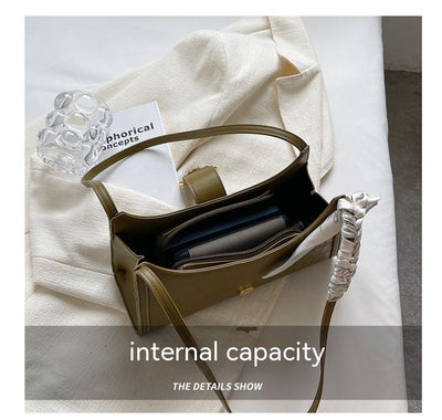 Bolso Bandolera Minimalista de Diseño Exclusivo - Bolsa Baguette de Moda Versátil - Image 12
