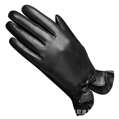 Guantes de Cuero para Mujer con Pantalla Táctil - Cálidos para Invierno - Image 6