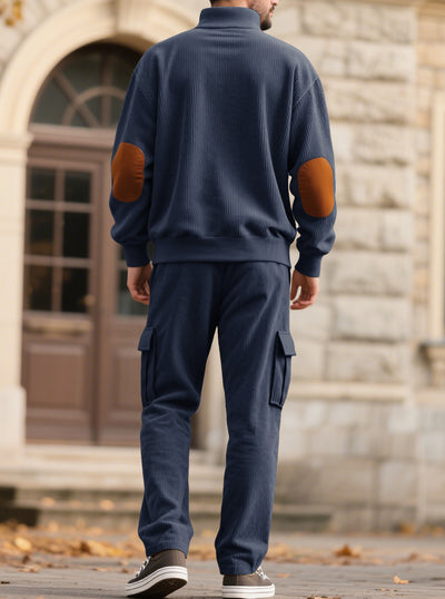 Sudadera y Pantalón de Pana con Cuello Alto y Acceso Controlado - Image 24