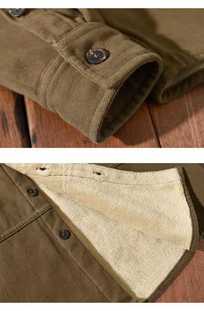 Chamarra de Trabajo Casual para Hombre con Forro de Algodón y Terciopelo - Image 19