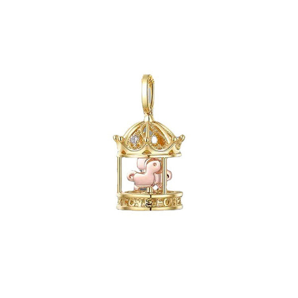 Dije Carrusel Dorado Sueños con Collar - Image 4