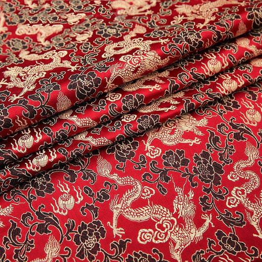 Tela de Brocado Seda Auténtica para Traje Tang Antiguo y Cheongsam - Artesanía DIY - Image 16