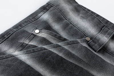 Pantalones Vaqueros Rectos Metal Spray High Street - Estilo Urbano - Image 14