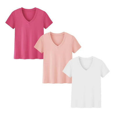 Blusa Suelta de Verano Cuello Redondo con Abertura Lateral - Image 4