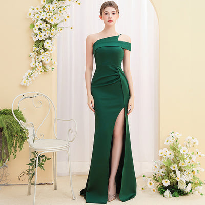 Vestido Largo de Cola de Pez para Dama Elegante y Sofisticado - Image 4
