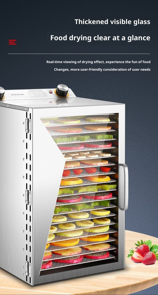 Deshidratador de Alimentos 6 Bandejas Acero Inoxidable - Uso Doméstico y Comercial - Image 17