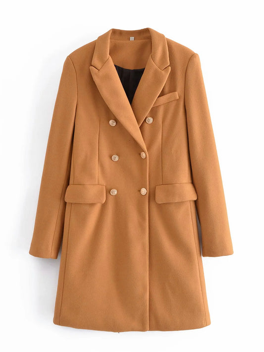Abrigo de Lana Doble Botonadura Slim Fit Largo - Image 2