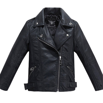 Chaqueta de Cuero PU con Solapa para Niños - Estilo Fashion - Image 7