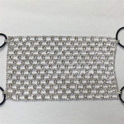 Máscara de Diamantes Brillantes con Diseño de Malla - Image 7
