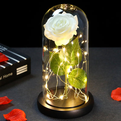 Rosa Eterna con Luz LED en Cúpula de Cristal - Regalo Perfecto para Damas de Honor - Image 17