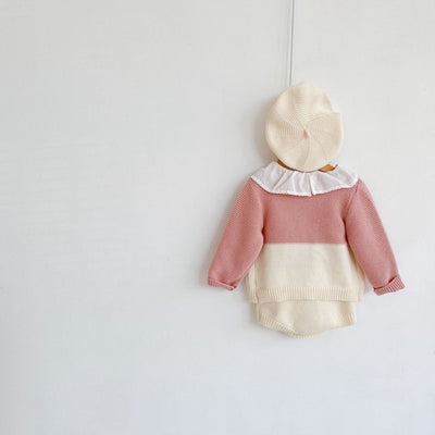 Pelele Ondulado Adorable para Bebé con Costuras Decorativas - Image 2