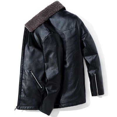 Abrigo de Invierno con Cuello de Solapa y Forro Grueso - Image 2