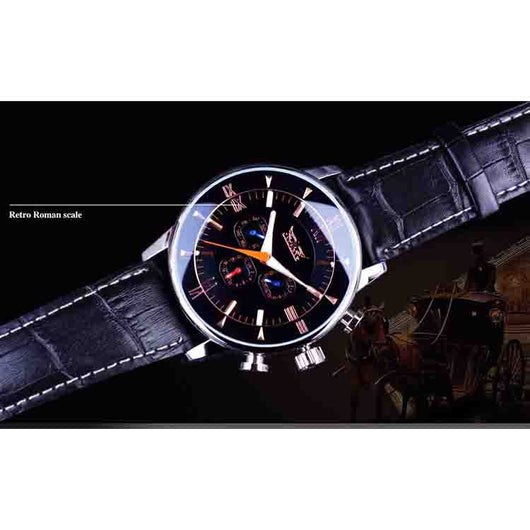 Reloj Mecánico Automático para Hombre con Banda de Acero de 6 Pernos - Image 4