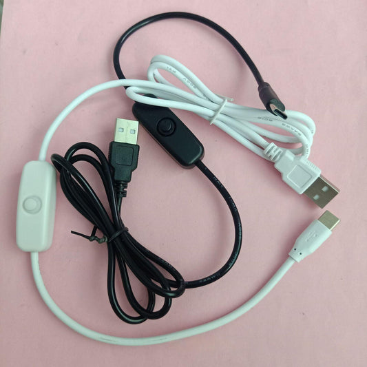 Cable de Alimentación USB Tipo-C con Interruptor de Control