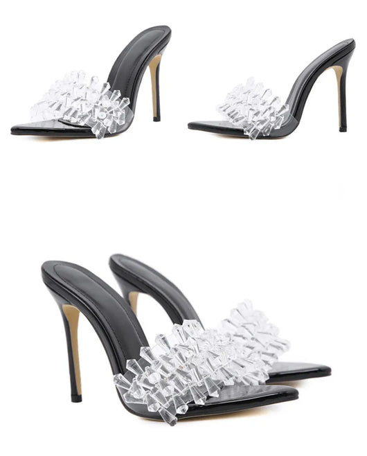 Sandalias Stiletto con Pedrería para Mujer - Diseño Elegante Boca de Pez - Image 19