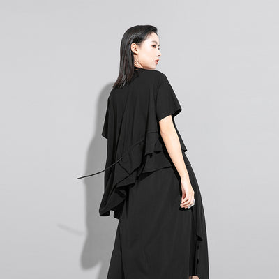 Blusa Holgada Estilo Hong Kong con Mangas Murciélago - Talla Grande Verano - Image 4