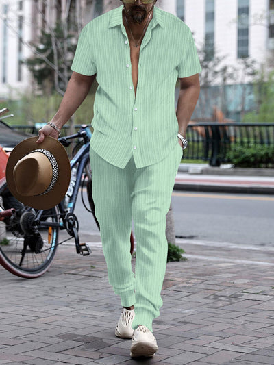 Conjunto de Playa Hombre: Camisa Suelta y Pantalón Corto - Image 15