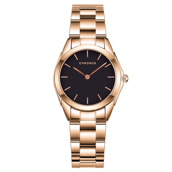 Reloj Chronos para Mujer Casual Resistente al Agua con Movimiento de Cuarzo