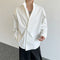 Chaqueta Camisa Cuello Rígido Diseño Minimalista