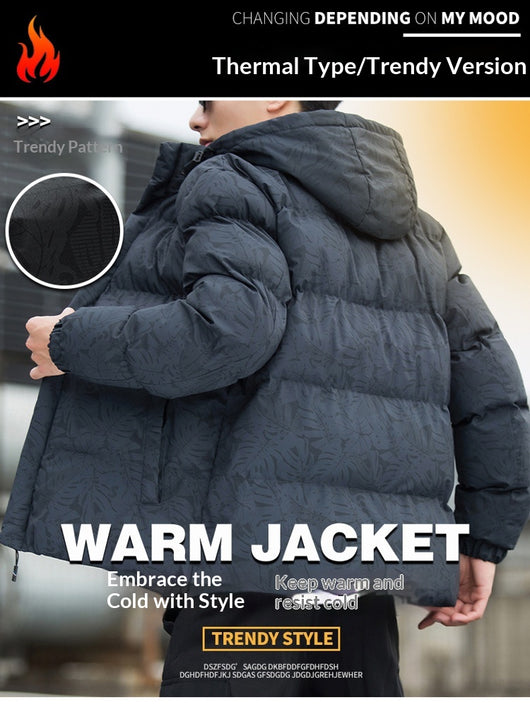 Chaqueta Acolchada de Plumón Grueso para Hombre - Image 22