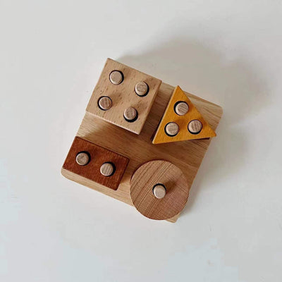 Juego de Bloques de Construcción con Formas Geométricas de Cuatro Postes - Image 5