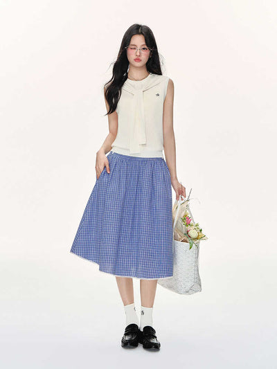 Chaleco Tejido Ice Silk sin Mangas - Blusa Suelta y Fresca - Image 6