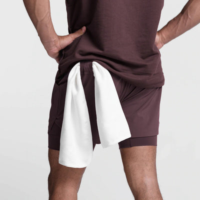 Shorts Deportivos Casual con Doble Capa y Diseño Superpuesto - Image 6