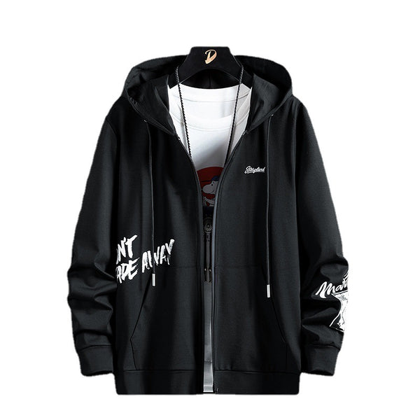 Cardigan Hoodie Casual para Hombre - Diseño Pino Primavera Otoño