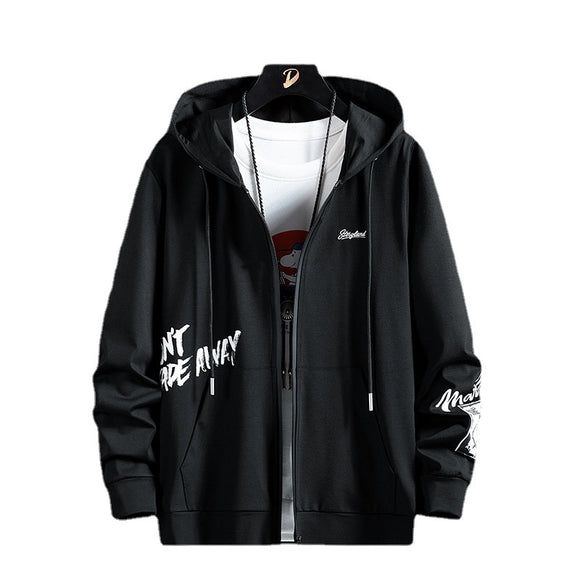 Cardigan Hoodie Casual para Hombre - Diseño Pino Primavera Otoño